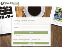 Tablet Screenshot of members.tradesmartu.com